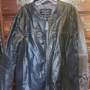 Wilsons Leather Black Bomber Jacket for Men
